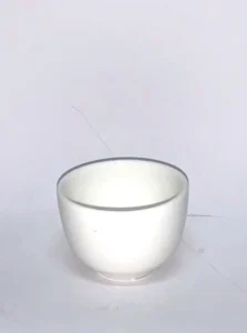 WHITE CERAMIC TEA CUP