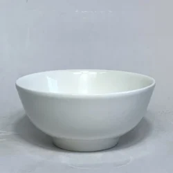 Alternative view of WHITE CERAMIC LARGE DEEP BOWL 6"